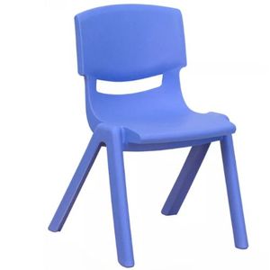 כיסא גן לילדים מפלסטיק מחוזק ניתן לערום בצבע כחול