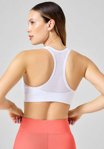 Casall Iconic Sports Bra White C/D-cup חזיית ספורט