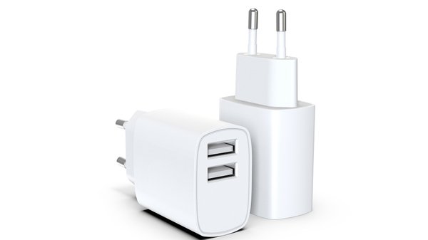 ראש מטען קיר כפול יציאות טעינה (USB-A) 12W