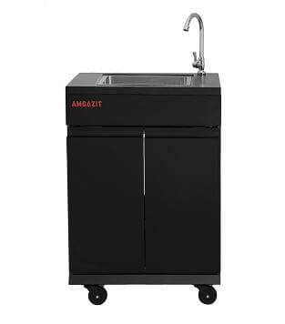 מטבח חוץ ‏גז 34057 מטבח חוץ מודולרי 3 מבערים Black torch
