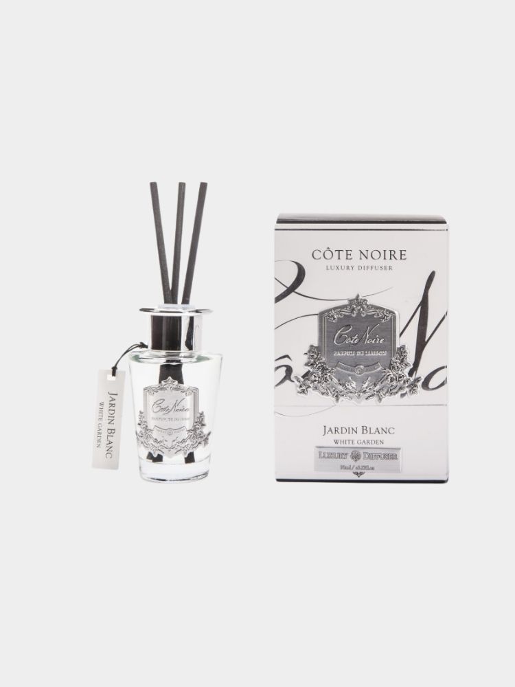 מפיץ ריח מקלות COTE NOIRE בניחוח WHITE GARDEN כסף