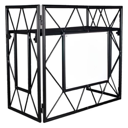 עמדת דיג’יי מתקפלת עיצוב בסגנון טראס שחור SSR Pro Event II Black