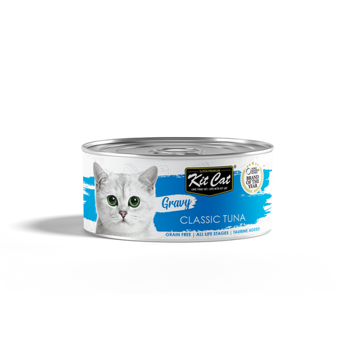 שימור קיט קט טונה קלאסית ברוטב לחתולים 70 גרם Kit Cat