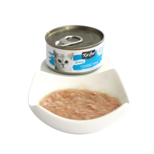 שימור קיט קט טונה קלאסית ברוטב לחתולים 70 גרם Kit Cat