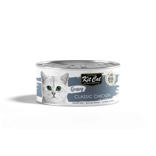 שימור קיט קט עוף קלאסי ברוטב לחתולים 70 גרם Kit Cat