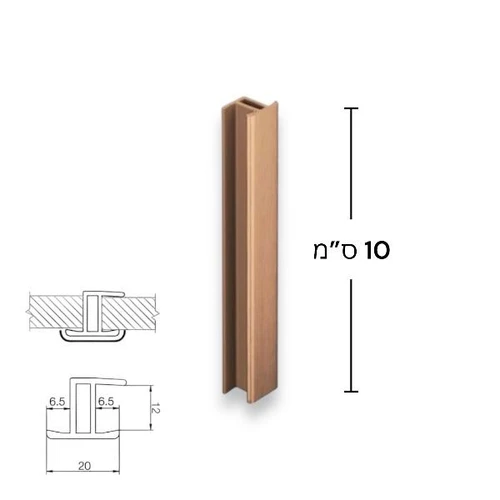 חיבור ישר / המשך לצוקל, גובה 10 ס''מ | רוז גולד, נחושת