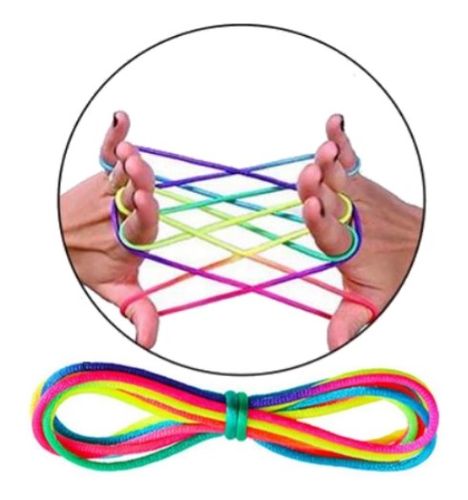 חוט למשחק סבתא סורגת גמיש וצבעוני