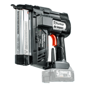 אקדח סיכות ומסמרים Hunter 102102-004 עד 50 מ"מ נטען 18V - גוף בלבד