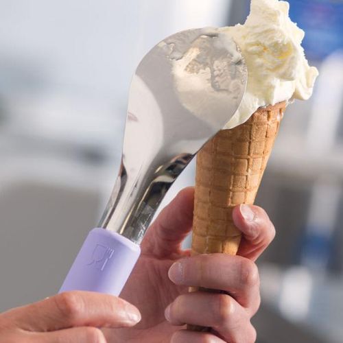 כף/ספטולה לגלידה וג'לטו צבע לבן