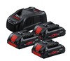 סט 3 סוללות 4AH PRO CORE ומטען מהיר BOSCH