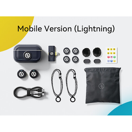 מערכת מיקרופון אלחוטית 2 משדרים HOLLYLAND LARK M2 DUO IPHONE