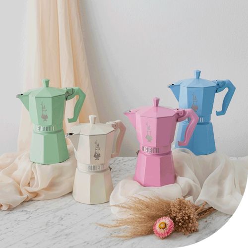 ‏מקינטה מוקה אקסקלוסיב כחול 6 Bialetti Exclusive- Blue ביאלטי