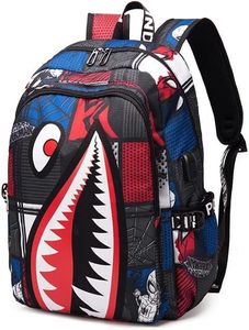 תיק גב נוער מטורף דגם SPIDER SHARK עם חיבור USB superb