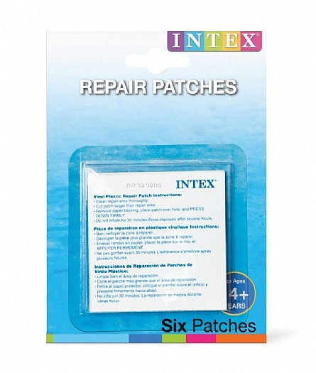 6 מדבקות לתיקון בריכות דגם 59631 מבית Intex