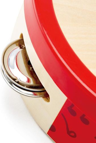 סט 3 כלי נגינה מעץ: תוף מרים, מרקס ורעשן