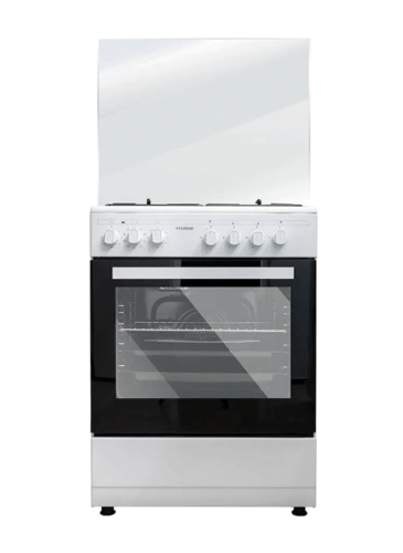 ‏תנור משולב כיריים HYUNDAI HAO-6060 W/B 