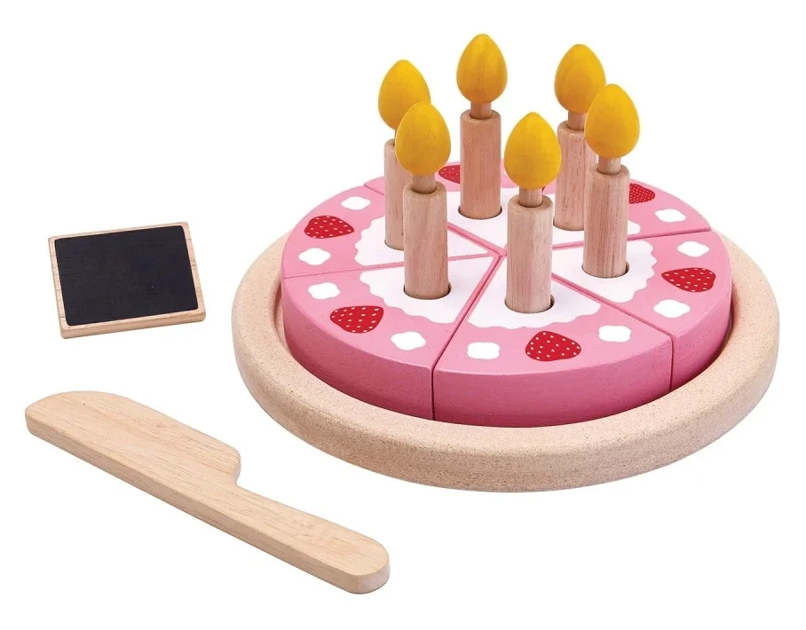 עוגת יום הולדת דו צידית מעץ - PLAN TOYS