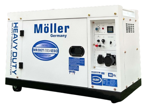 גנרטור דיזל מושתק 7500W חד פאזי של חברת מולר ג'רמני