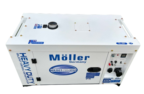גנרטור דיזל מושתק 7500W חד פאזי של חברת מולר ג'רמני