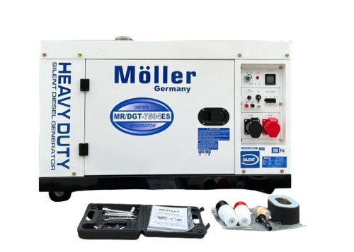 גנרטור דיזל מושתק 7500W תלת פאזי של חברת מולר ג'רמני