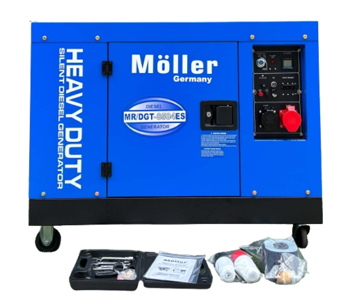 גנרטור דיזל מושתק 8500W תלת פאזי של חברת מולר ג'רמני