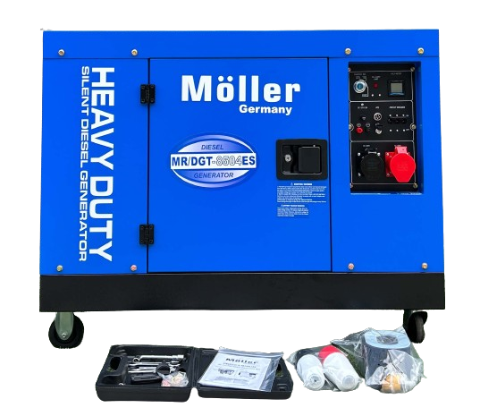 גנרטור דיזל מושתק 8500W תלת פאזי של חברת מולר ג