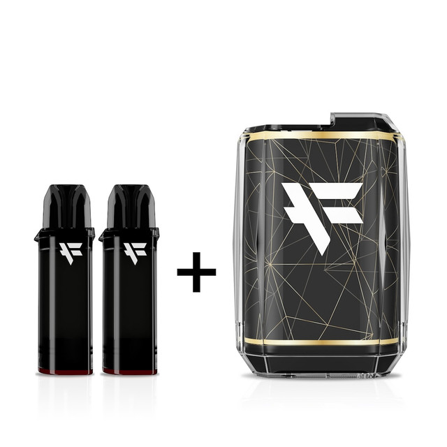 סיגריה אלקטרונית דינר ליידי FUYL + זוג מחסניות 2.0% מלח ניקוטין