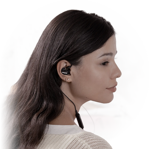 אוזניות Shure AONIC 215 In-ear בצבע שחור