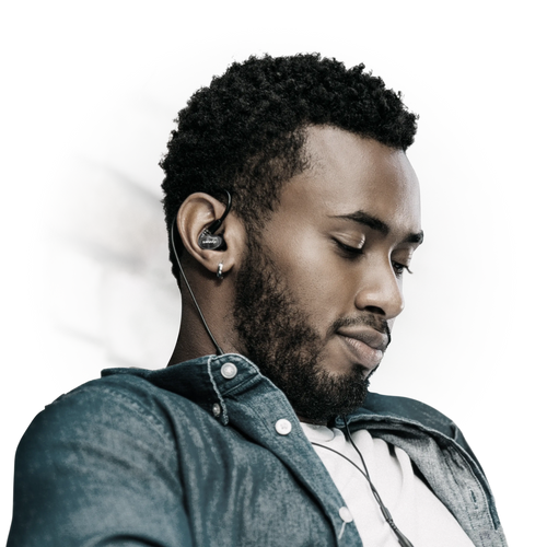 אוזניות Shure AONIC 4 In-ear בצבע שחור