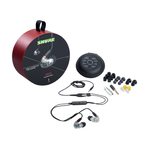 אוזניות Shure AONIC 5 In-ear בצבע שקוף