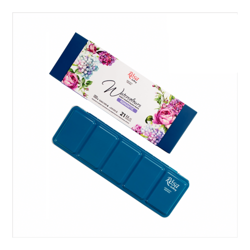 סט צבעי מים, 21 קוביות 'מבית ROSA ( דגם ROMANTICׂ)