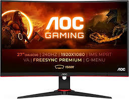 AOC 27/280HZ/0.03MS מסך גיימינג קעור 
