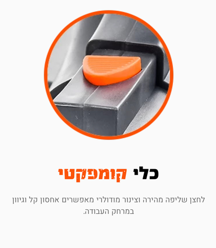 מפוח עלים נטען מקצועי 18V גוף בלבד 102800-002