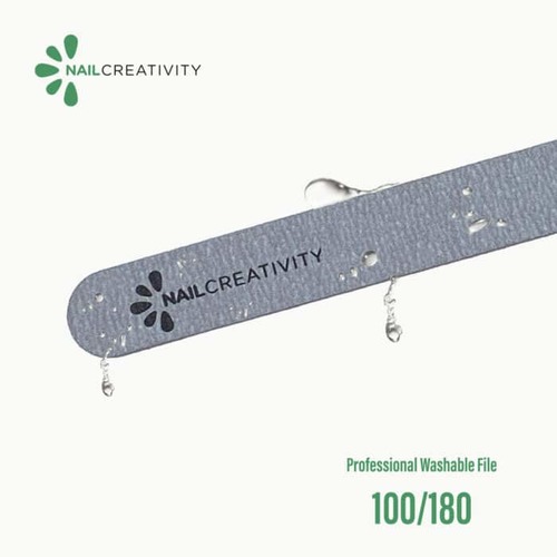 פצירה זברה ישר 100/180  Nail Creativity