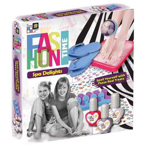 ערכת פינוקי ספא לרגליים כוללת אמבט, לק ופתיתי סבון