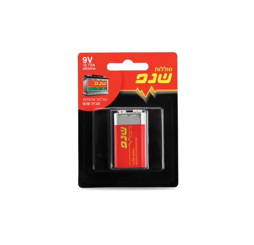 סוללה מרובעת 9V איכותית מבית שנפ בטכנולוגיית אולטרה אלקליין. מתח יציב, עמידות גבוהה ותאימות רחבה. ₪19 בלבד! הזמינו עכשיו.
