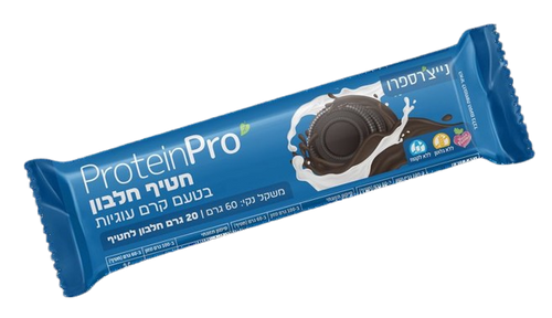 חטיף חלבון בטעם קרם עוגיות (60 גרם) - Protein Pro - נייצ'רספרו