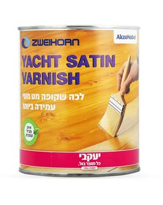 לכה לעץ שקופה - יכט ורניש מט משי או מבריק תוצרת יעקבי