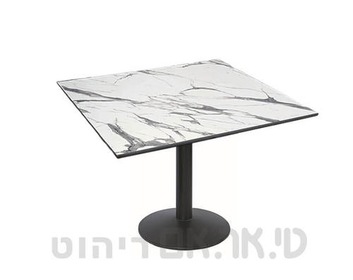 שולחן עם פלטה לבן שיש