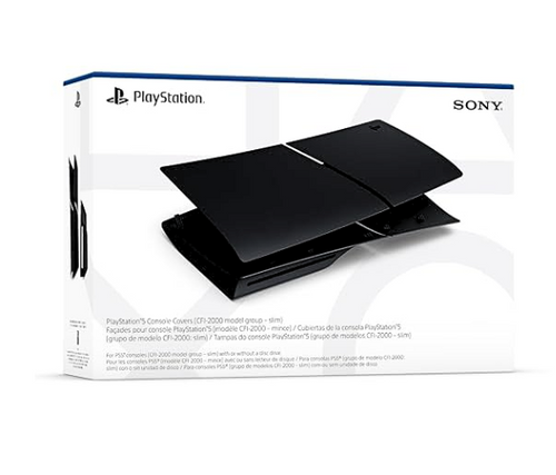PLAYSTATION 5 SLIM COVER BLURAY + DIGITAL - כיסוי צבעוני בצבע שחור