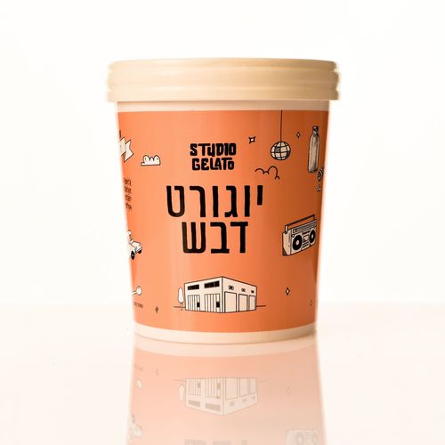 ג'לטו יוגורט דבש דלי 500 סמ