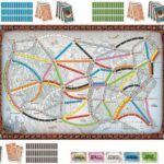 Ticket to Ride Europe משחק משפחתי אסטרטגי עם מפה אירופאית