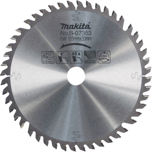 להב TCT שקט למסור נחיתה 165X48 עץ MAKITA