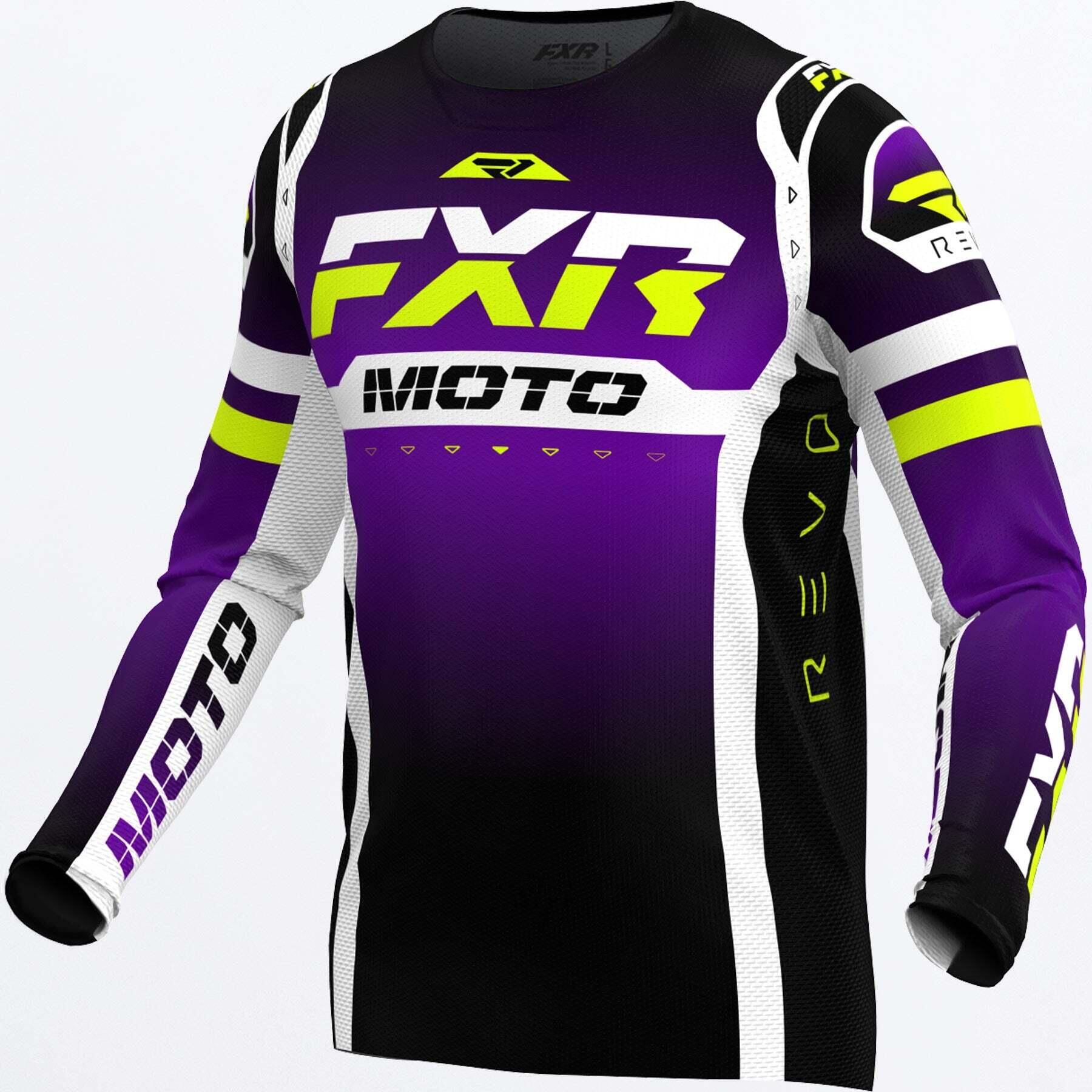 חליפת רכיבה FXR RACING REVO PRO סגול\לבן/צהוב