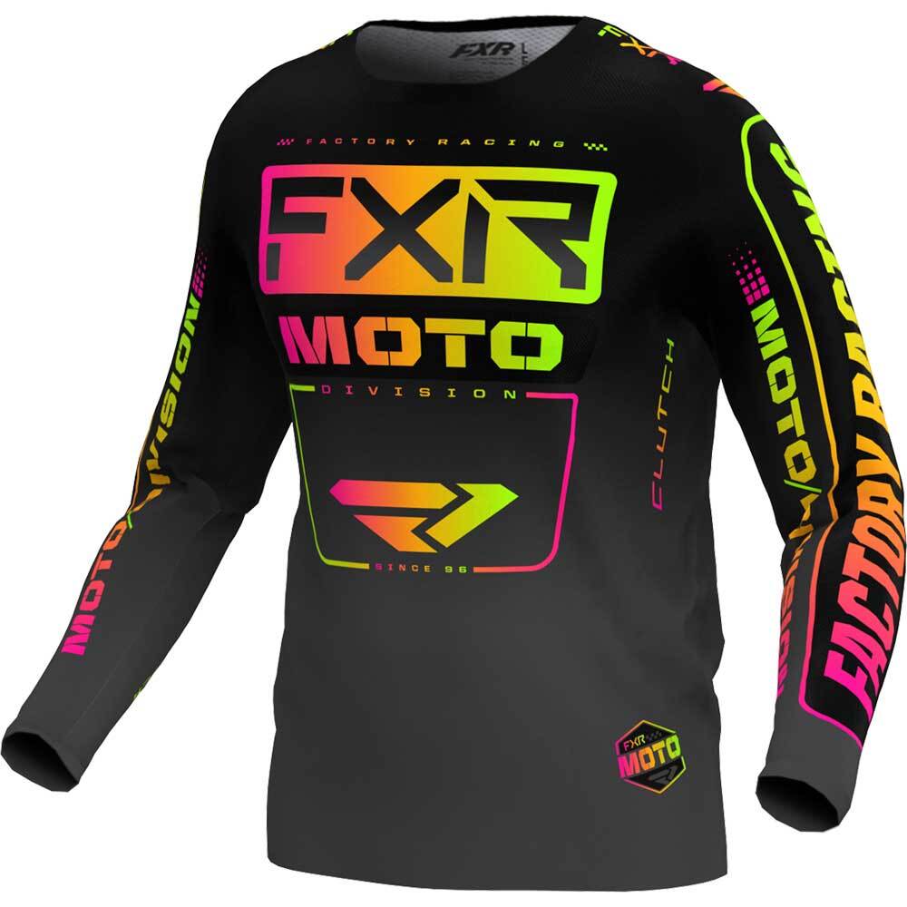 חליפת שטח לילדים - FXR Clutch KIDS 2024 MX Kit Combo Black/Sherbert שחור/צהוב 