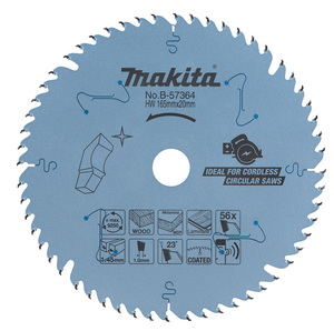 להב TCT מצופה שקט EFFICUT למסור עגול נטען 165X56 עץ MAKITA