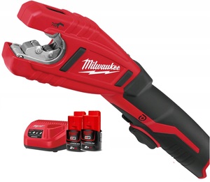 חותך צינורות נחושת נטען 12V כולל 2 סוללות 2AH מבית Milwaukee