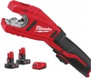 חותך צינורות נחושת נטען 12V כולל 2 סוללות 4AH מבית Milwaukee