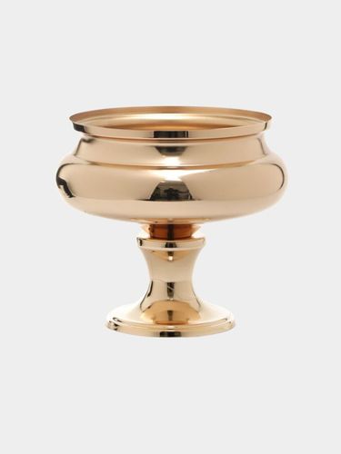 אגרטל מתכת זהב על רגל