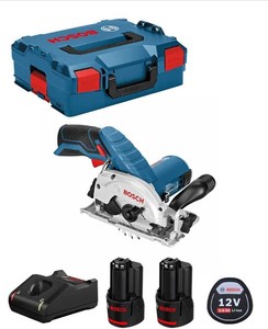 מסור עגול נטען "3.5 + 2 סוללות BOSCH GKS 12V-LI 3Ah